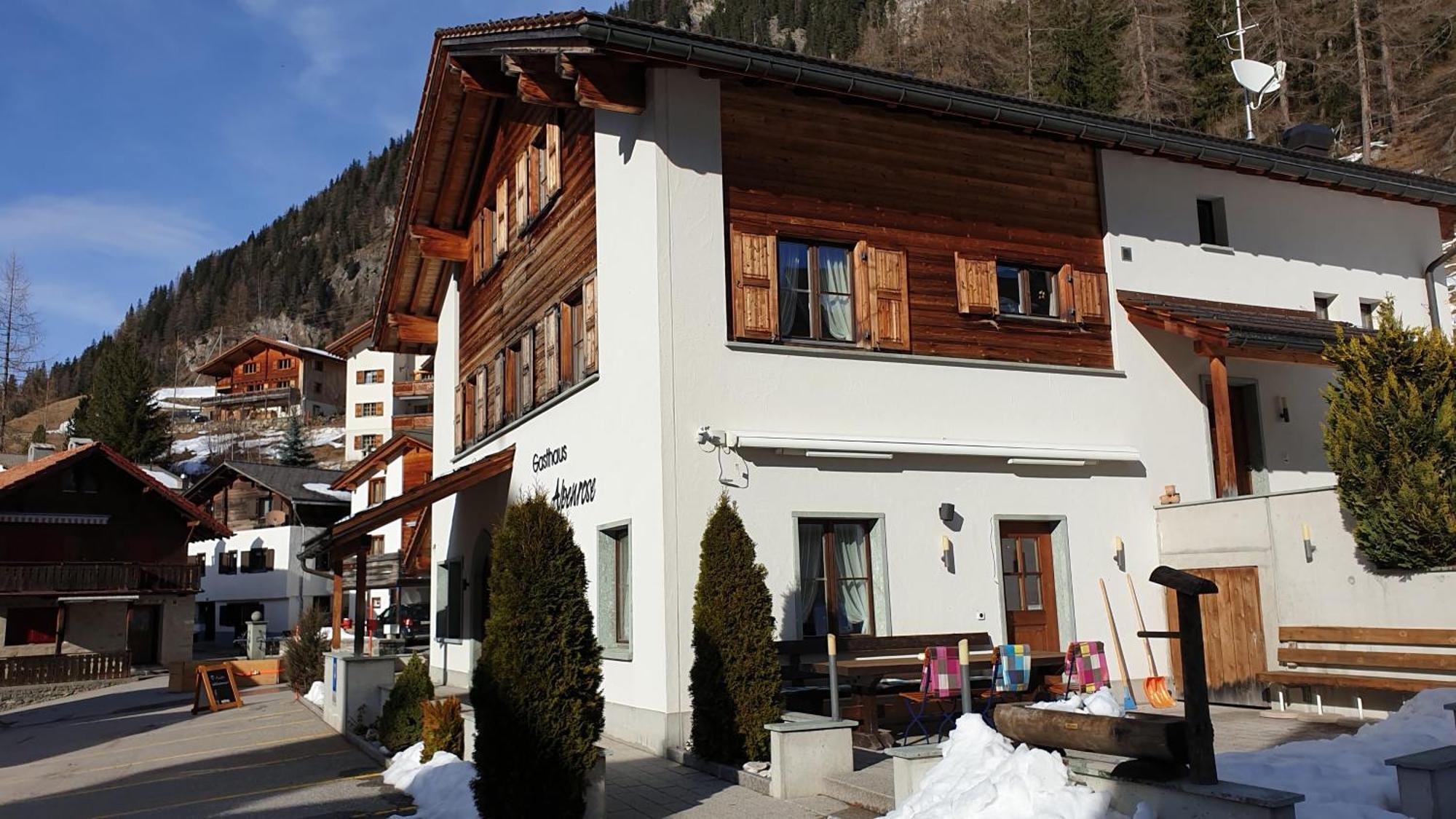 Gasthaus Alpenrose Innerferrera Exteriér fotografie